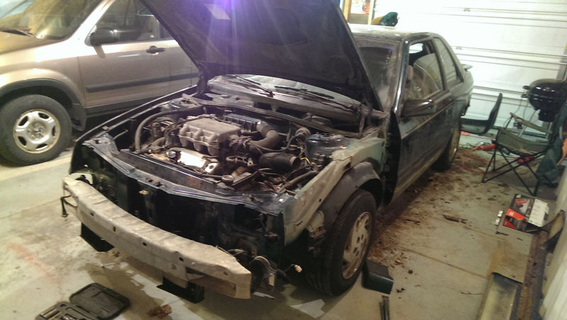 All that rust on the floor used to be my rocker panel